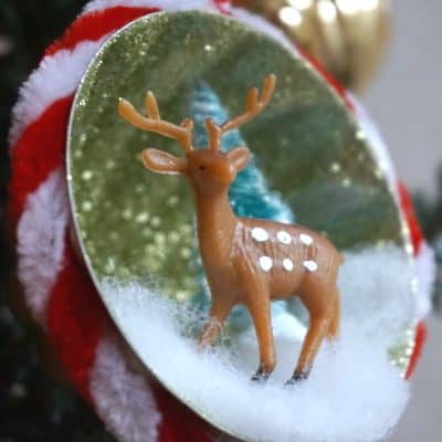 How to Make Upcycled Glitter Christmas Ornament