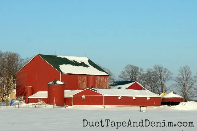 The Beautiful Old Barns of Ontario, Canada in the Winter