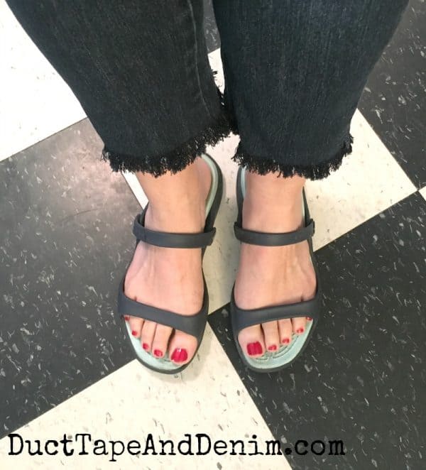 First pair of fringed jeans | DuctTapeAndDenim.com