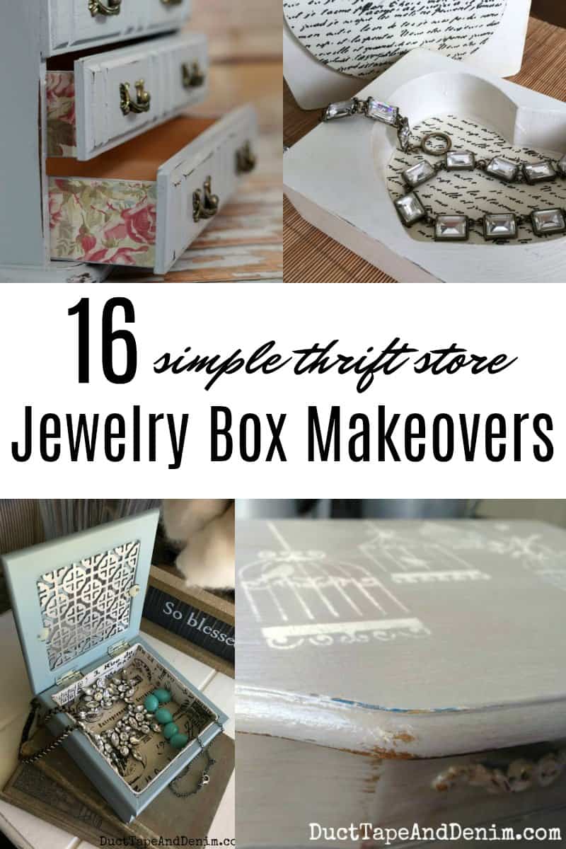 Thrift Store Jewelry Box Makeovers - Pull Out the Paintbrush!