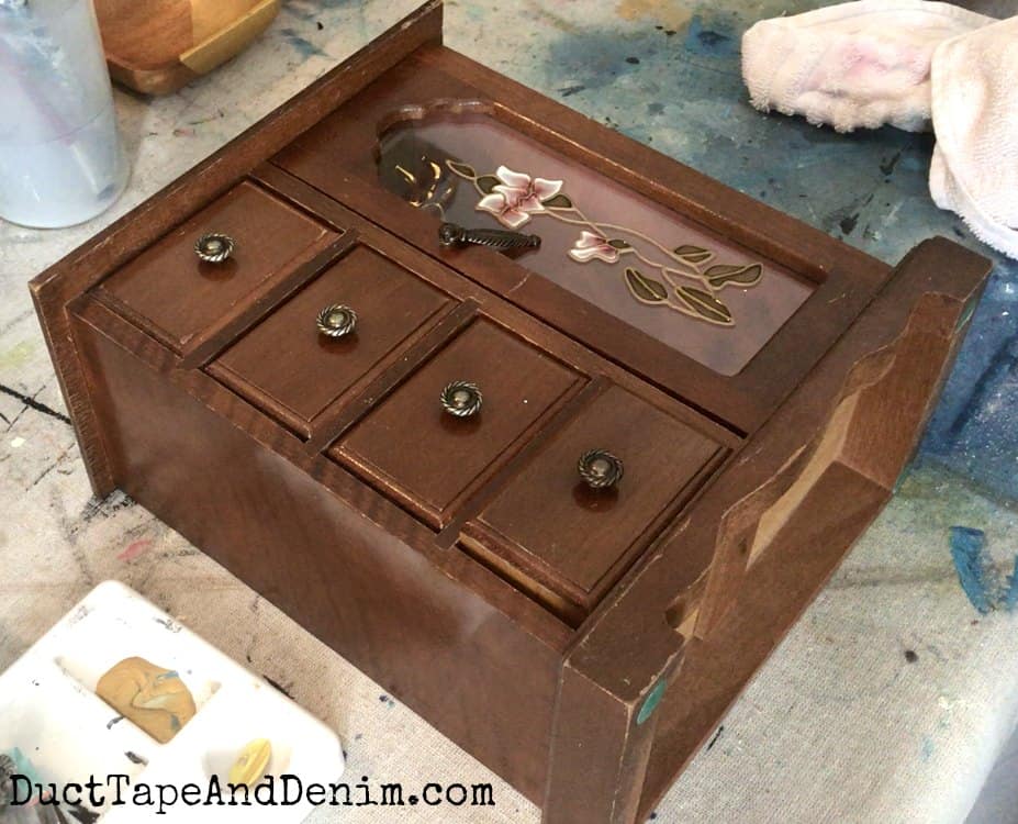 How to Use Furniture Wax and Antiquing Dust on Thrift Store Finds