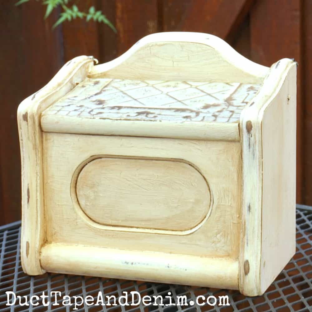 DIY Wooden Box Makeover with Duct Tape - Honey We're Home