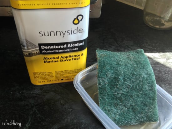 how to clean furniture with denatured alcohol