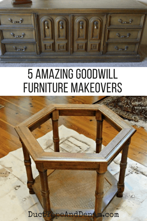 5 Amazing, but Easy, Goodwill Furniture Makeovers