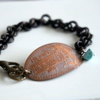 How to Make a Pressed Penny Bracelet {VIDEO}