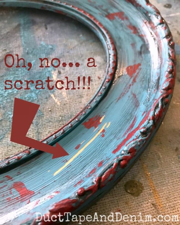 How to fix a scratch on painted surface | DuctTapeAndDenim.com