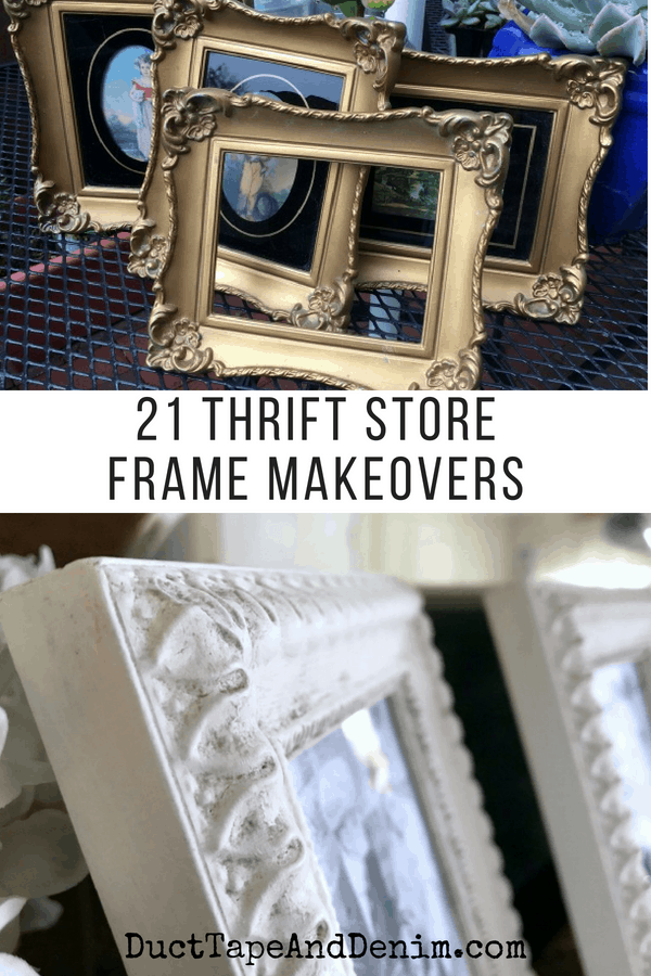 Makeshift Frame 21 Painted Frame Makeovers & Thrift Store Frame Upcycle Projects