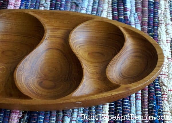 Wood thrift store bowl
