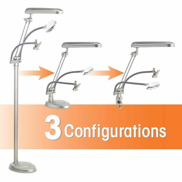 floor lamps for crafting - OttLite adjustable magnifying lamp