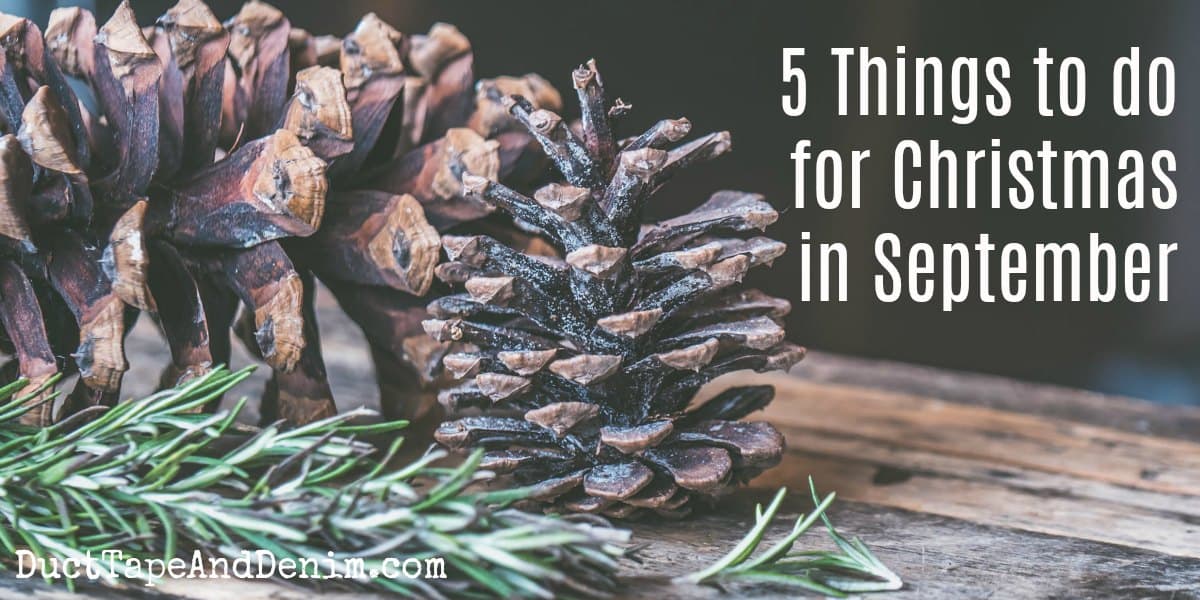 5 Helpful Things to do for Christmas in September This Year