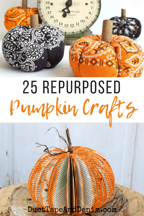 21 Easy Pumpkin Crafts You Can Make from Junk DIY Fall Decor