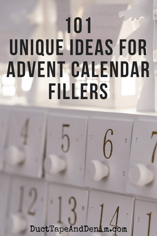101 advent calendar fillers