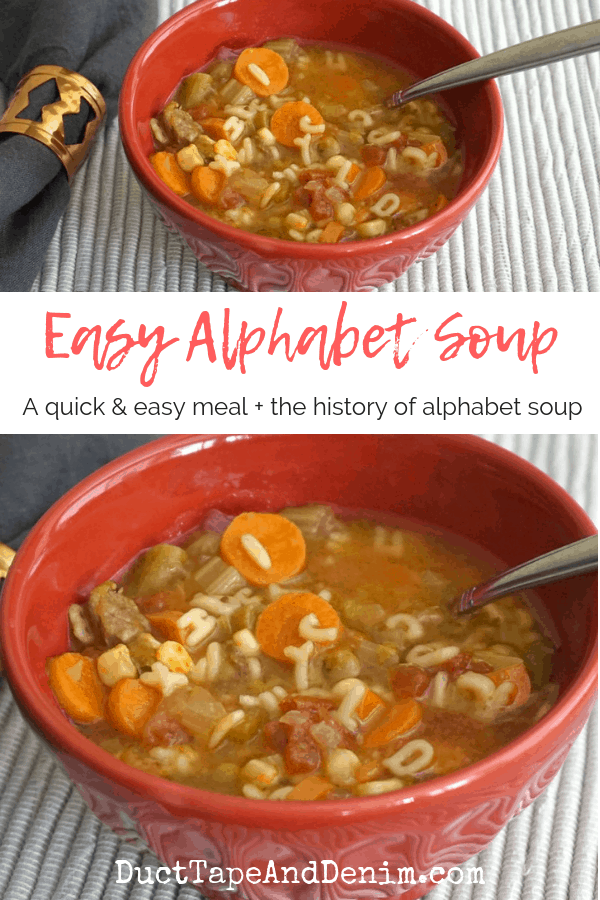 Easy alphabet soup, collage 1