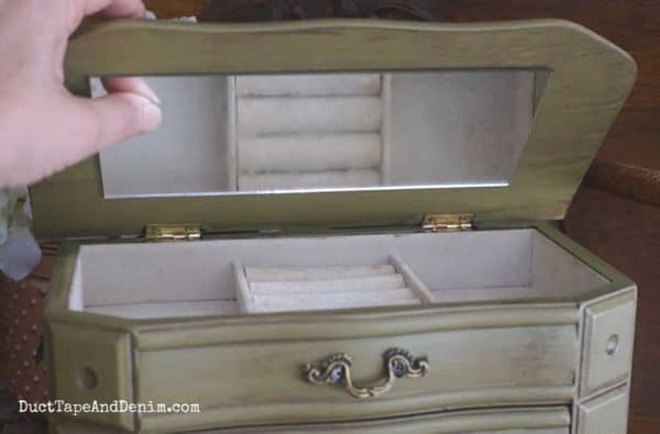jewelry box with open top