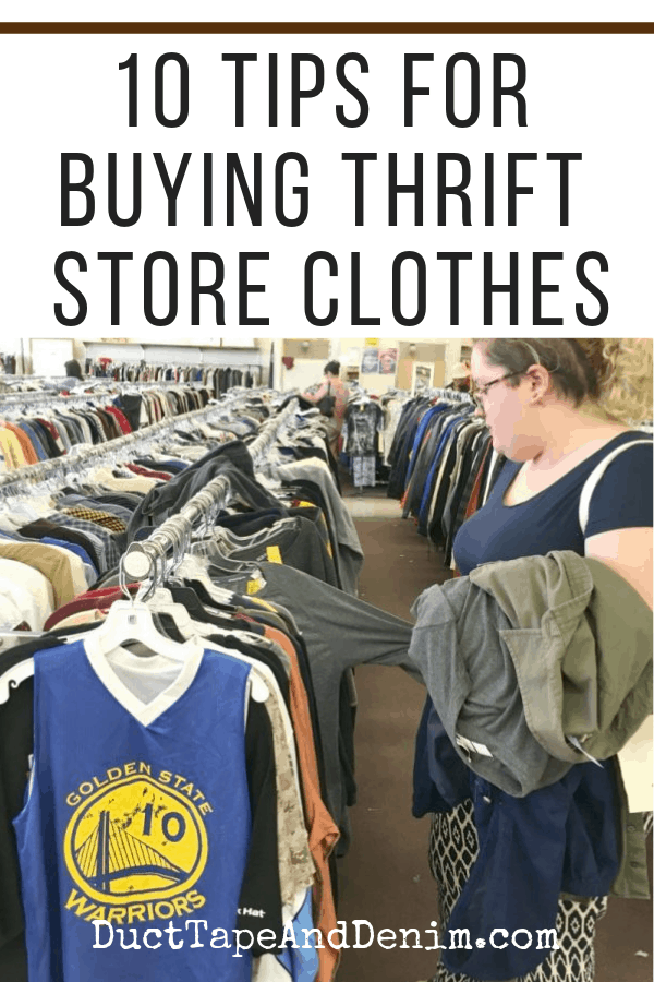 4 Tips for Thrift Shopping & Buying Secondhand Clothing