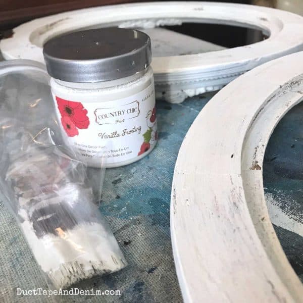 country chic paint and paintbrush