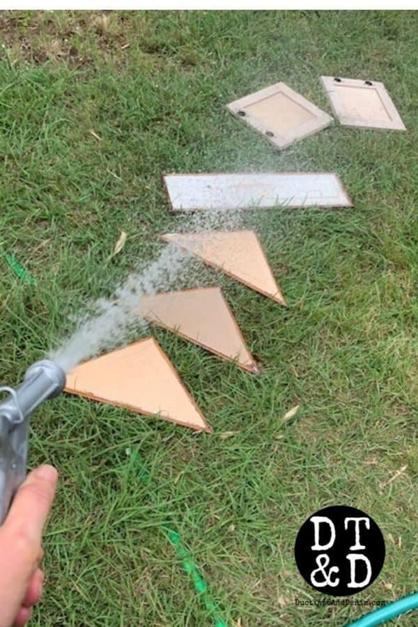 washing old cabinet doors