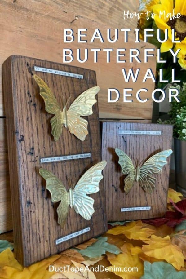 How to Make Beautiful Brass Butterfly Wall Decor